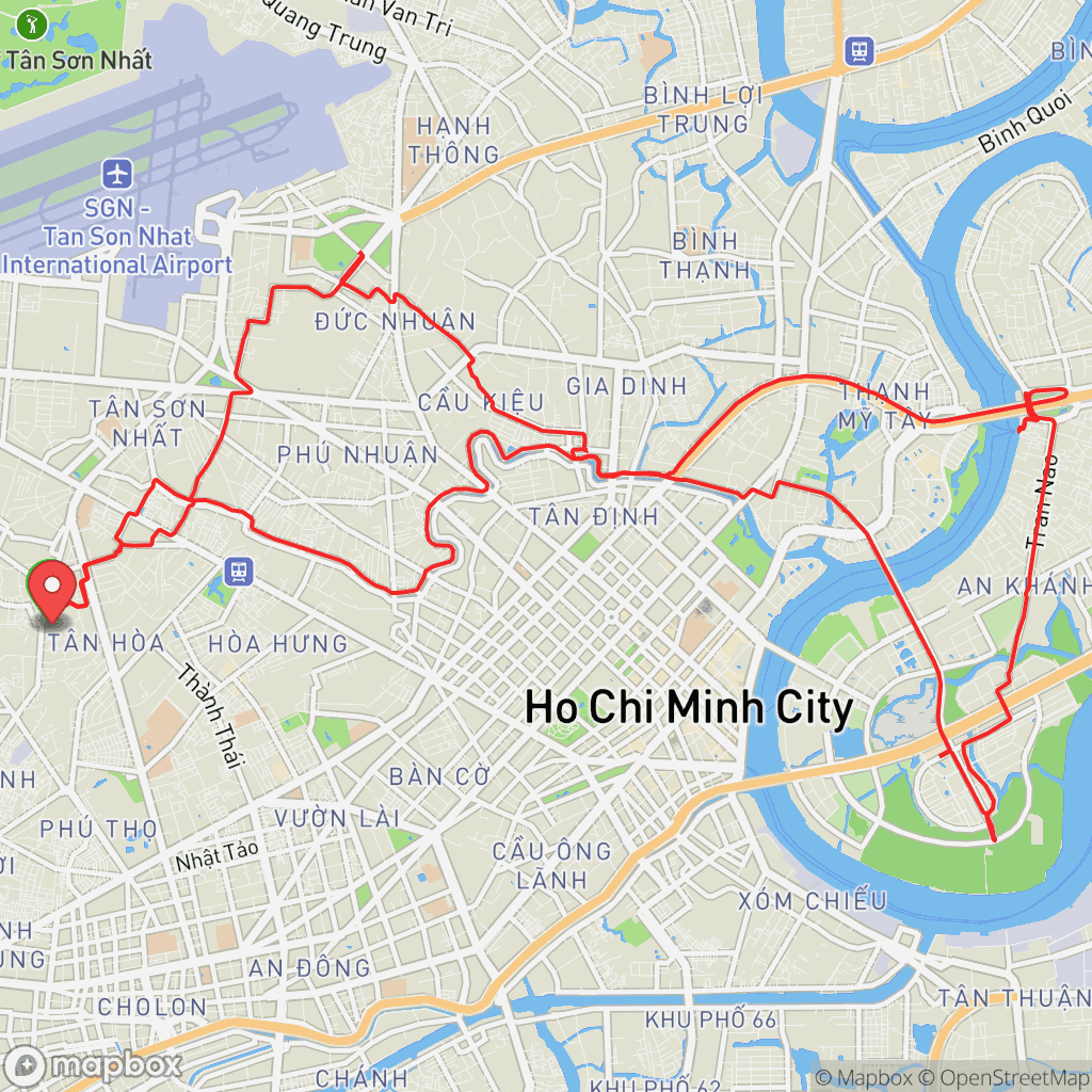 Map for Morning Ride