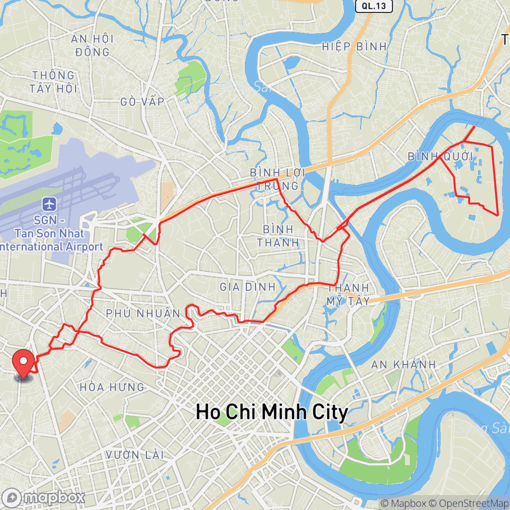 Map for Morning Ride