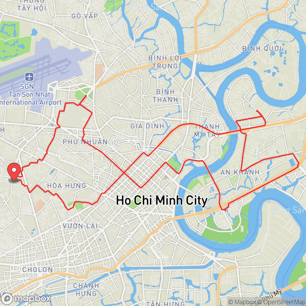 Map for Morning Ride