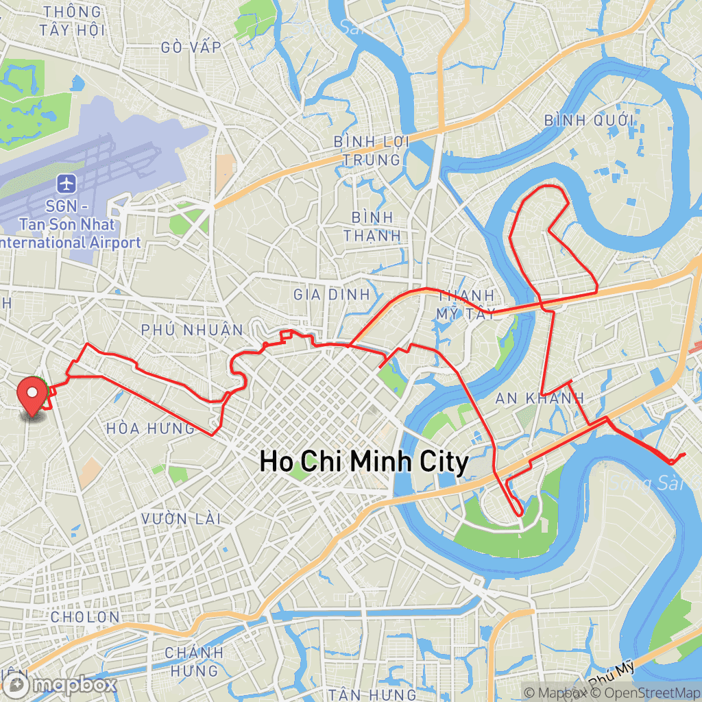 Map for Morning Ride
