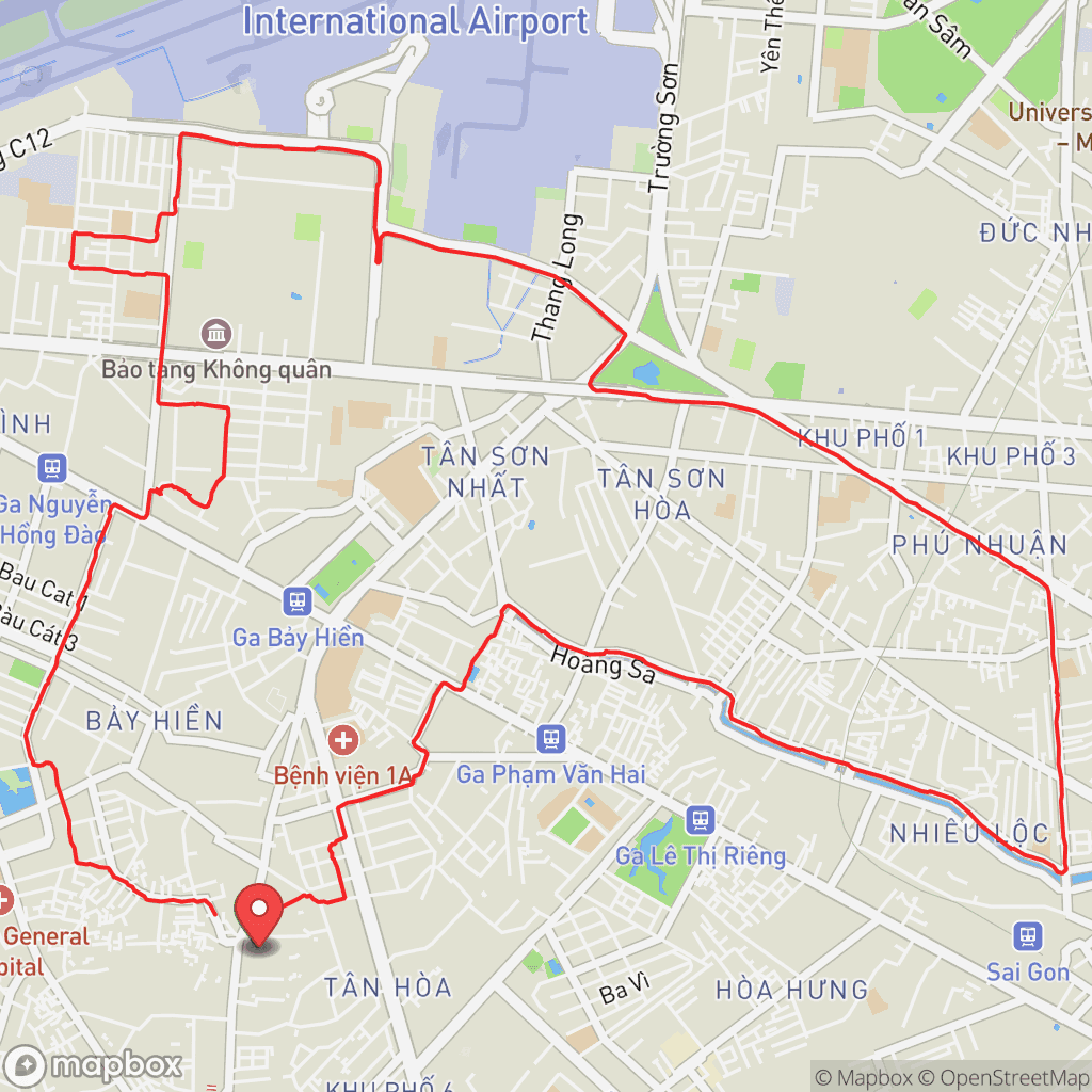 Map for Evening Ride
