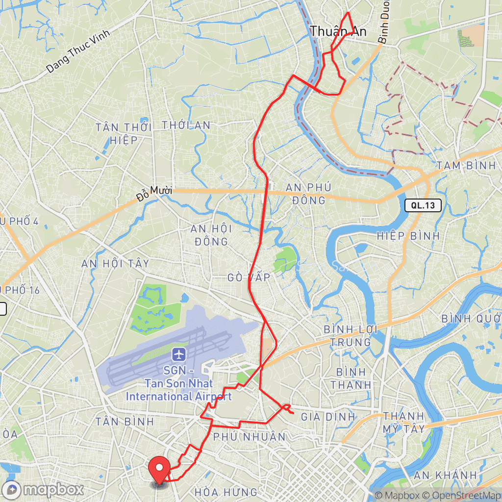 Map for Morning Ride