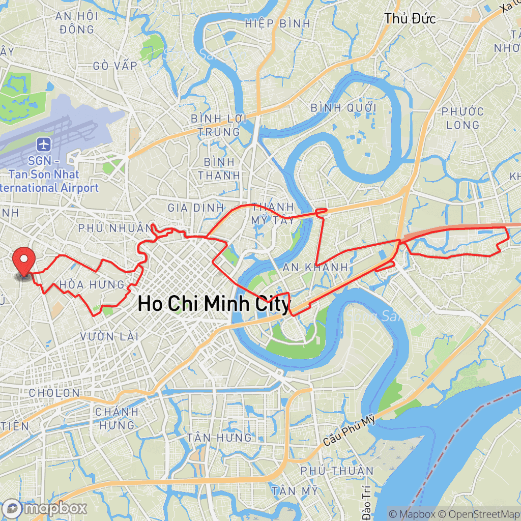 Map for Morning Ride