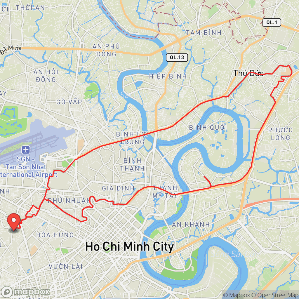 Map for Morning Ride