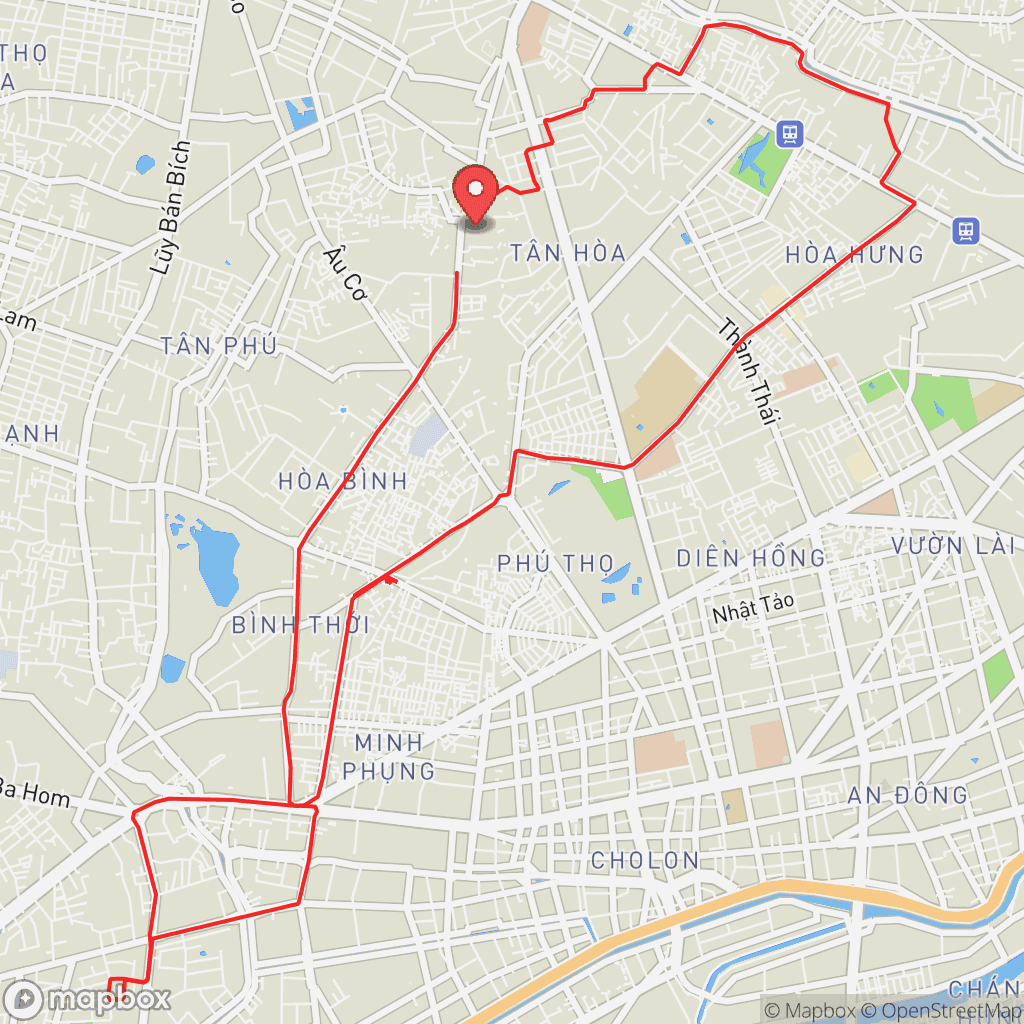 Map for Evening Ride