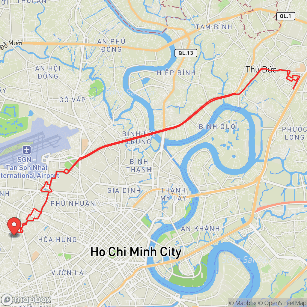 Map for Morning Ride
