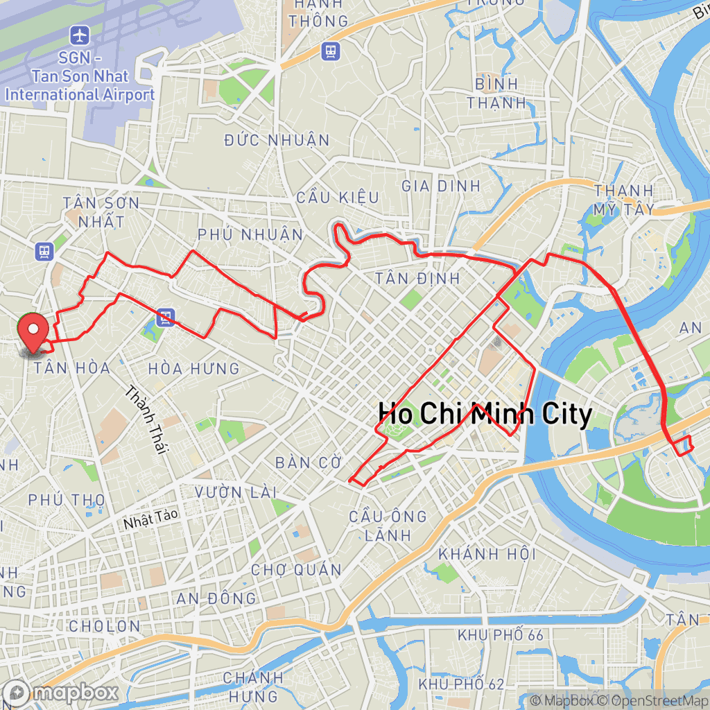 Map for Morning Ride