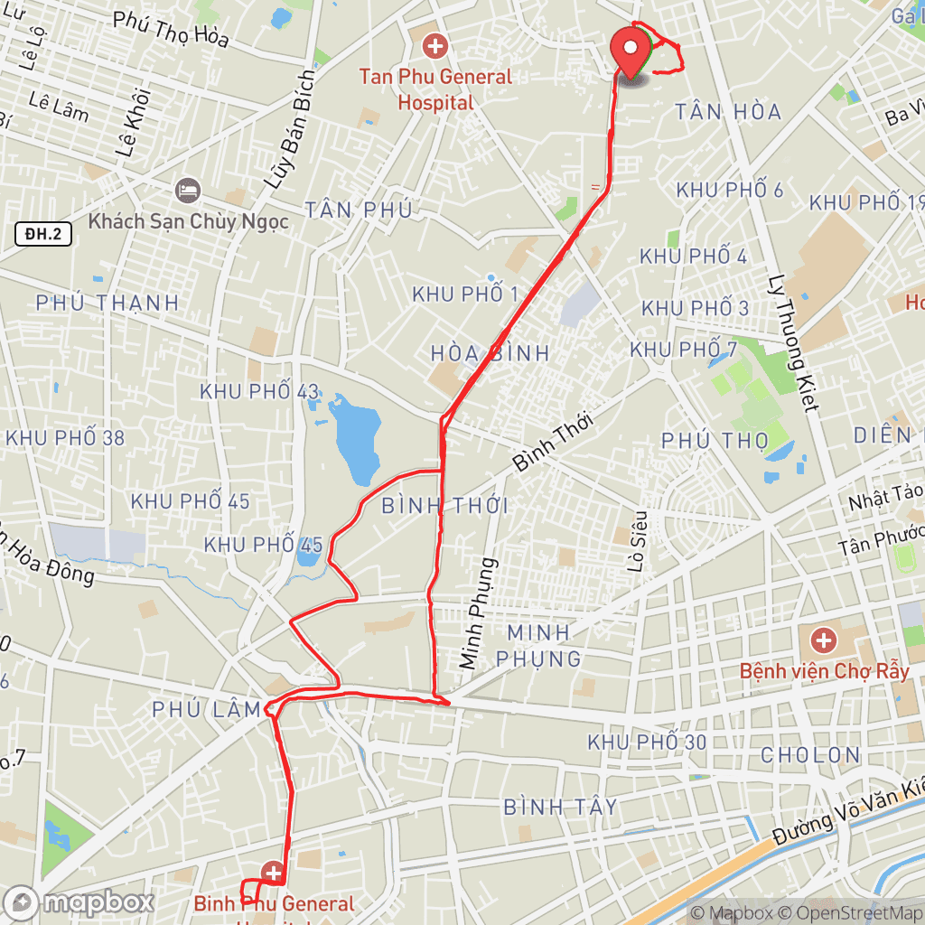 Map for Morning Ride