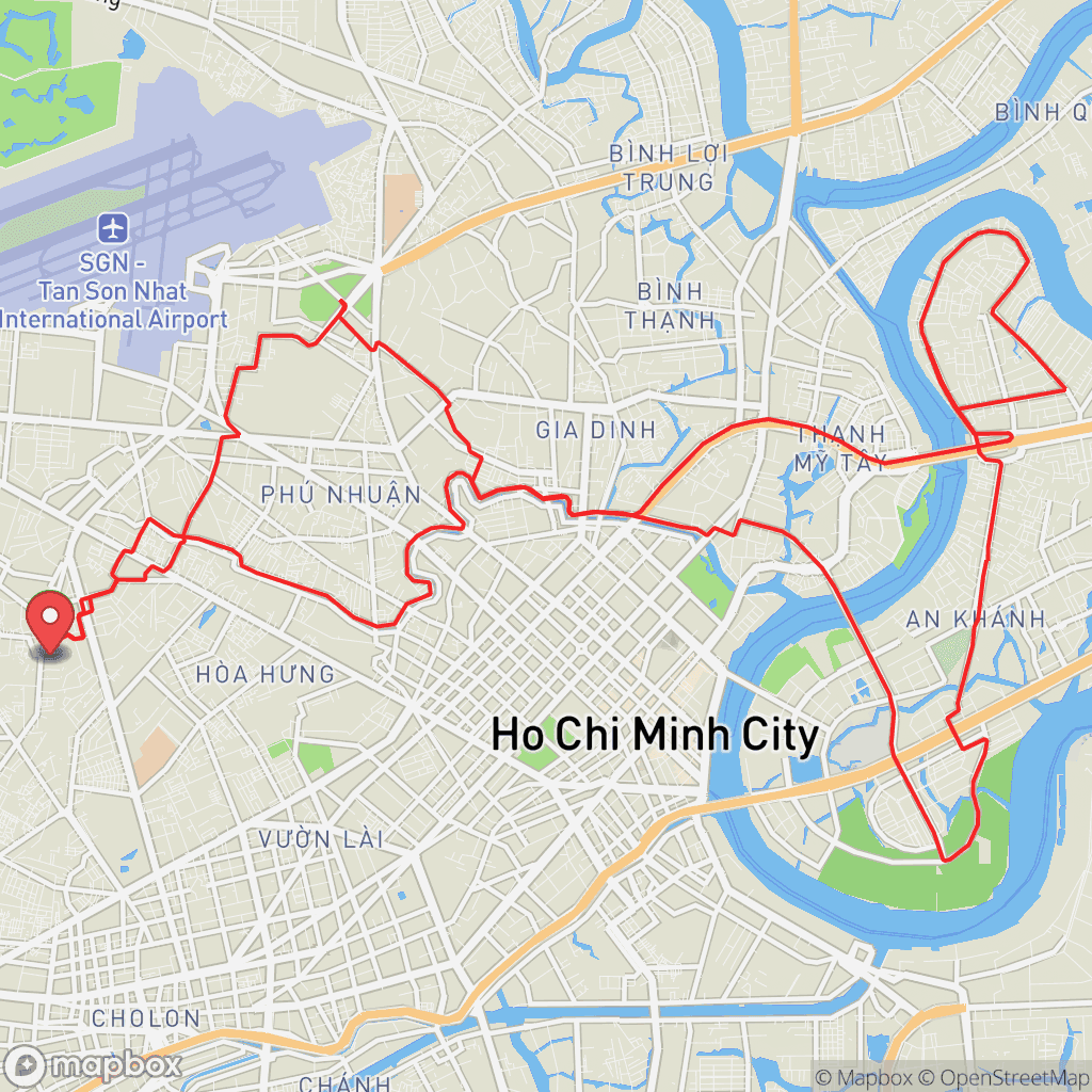 Map for Morning Ride