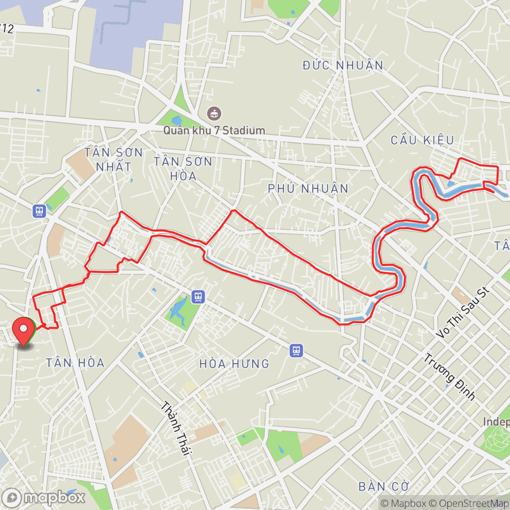 Map for Morning Ride